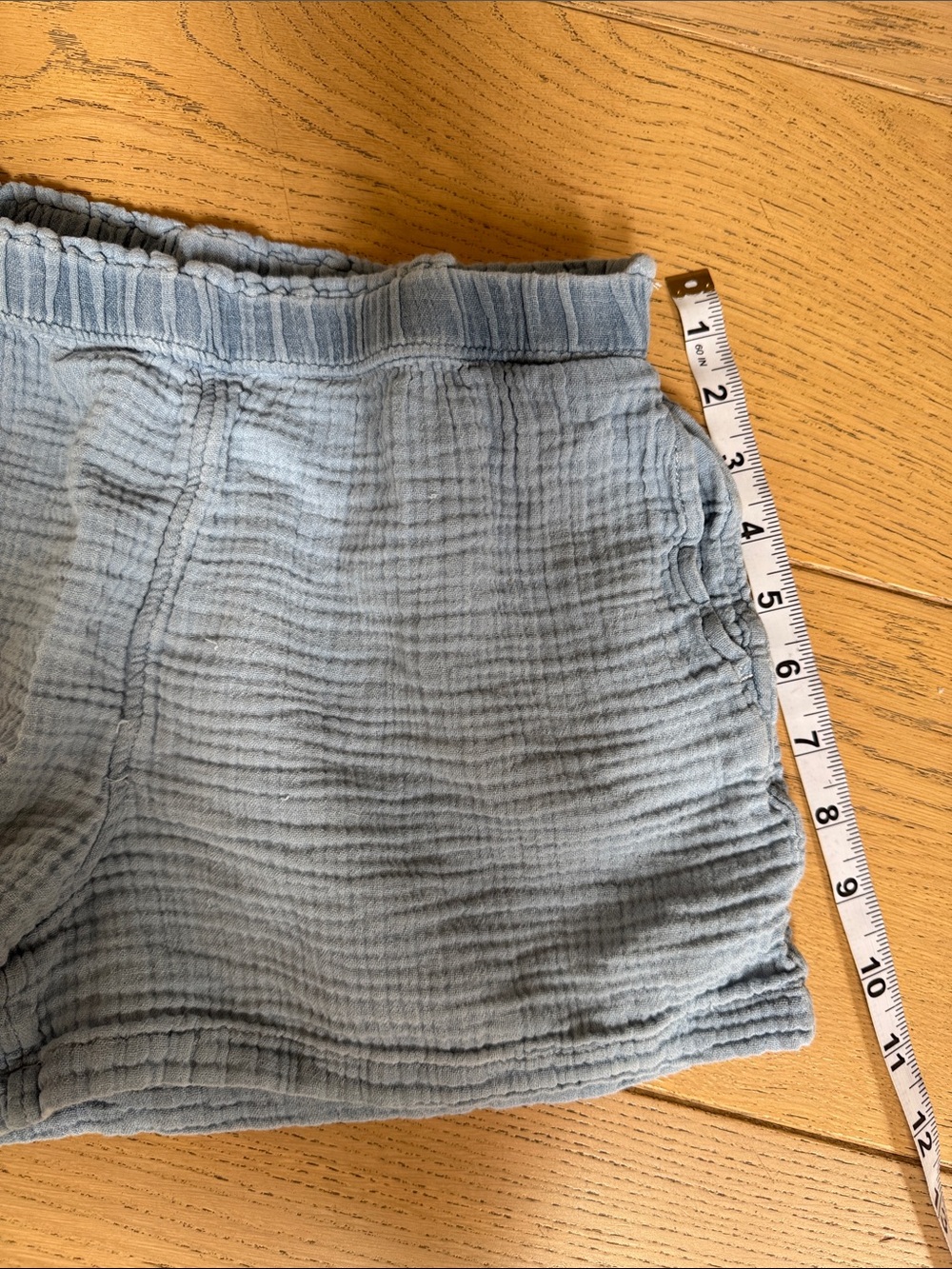 GAP Kids Light Blue Gauze Elastic Waist Athletic Shorts - Picture 4 of 7